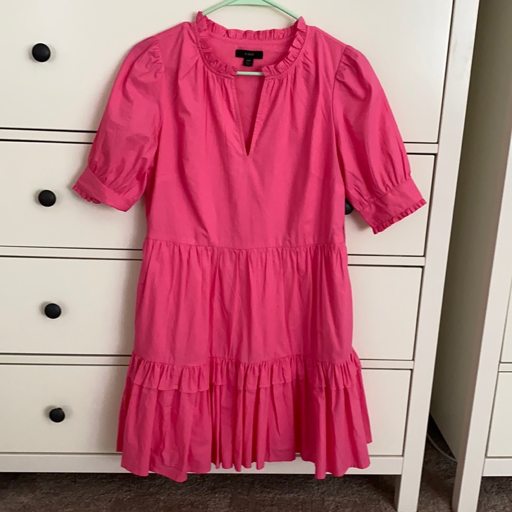 J Crew Ruffled Popover Dress